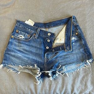 Levi’s Denim High-Rise Shorts